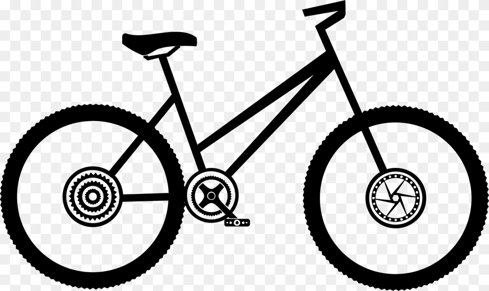 Clip Art Bicycle, Gray Png Image