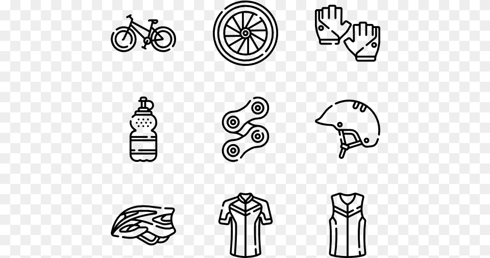 Clip Art Bike Vectors Icons Wedding, Gray Free Transparent Png