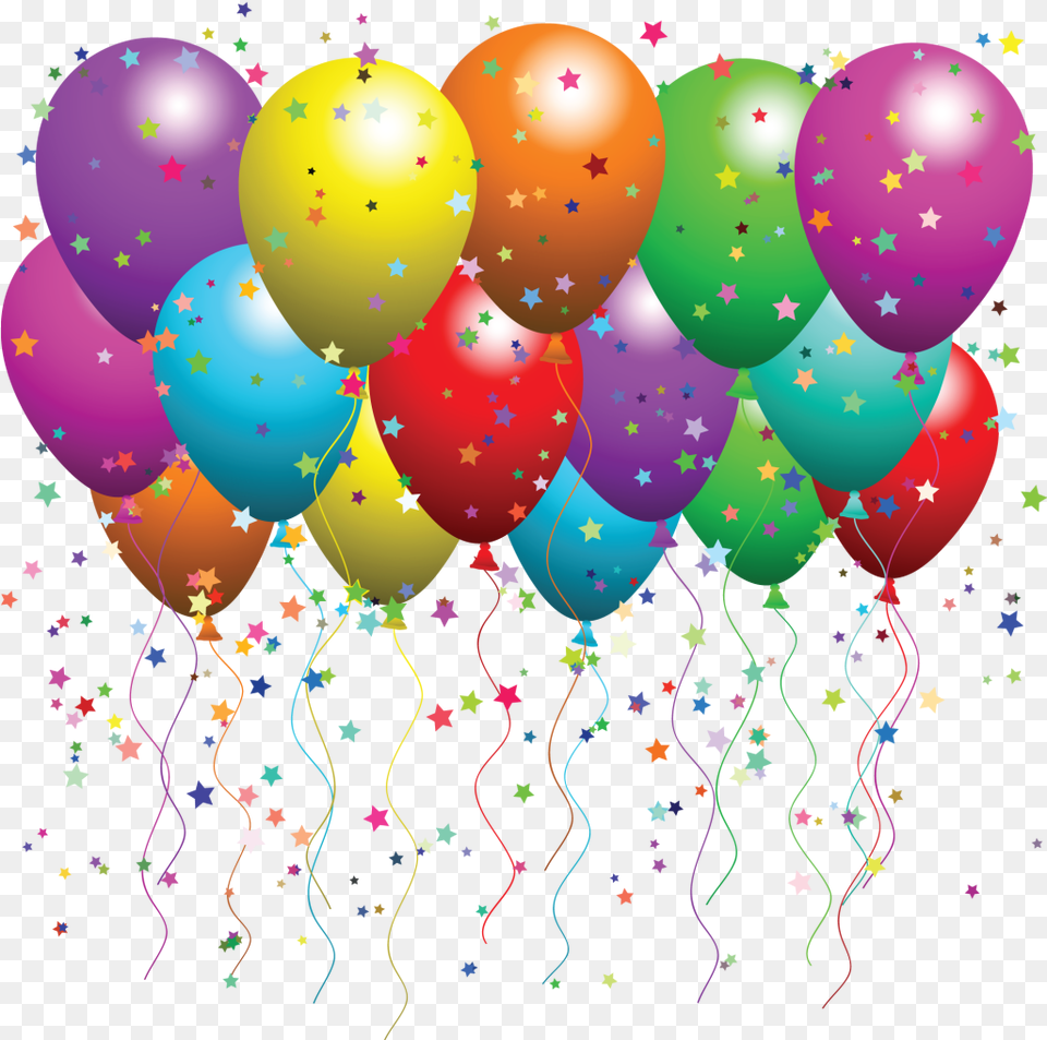 Clip Art Birthday Balloons, Balloon, Paper, Confetti Free Png