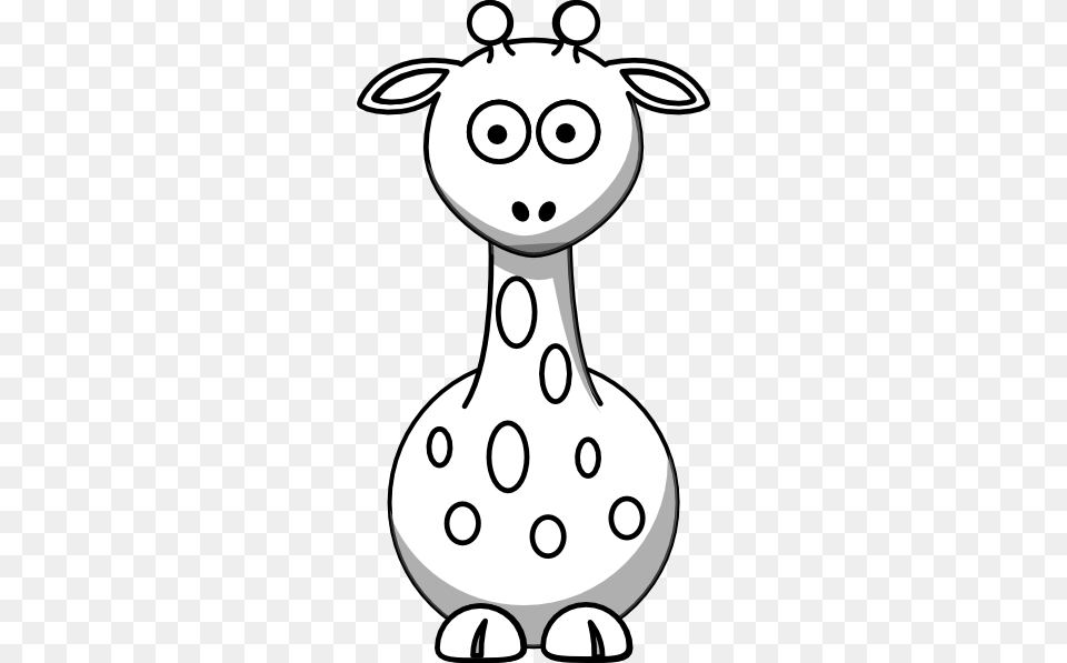Clip Art Black And White Black And White Giraffe Clip Art, Nature, Outdoors, Snow, Snowman Free Png Download