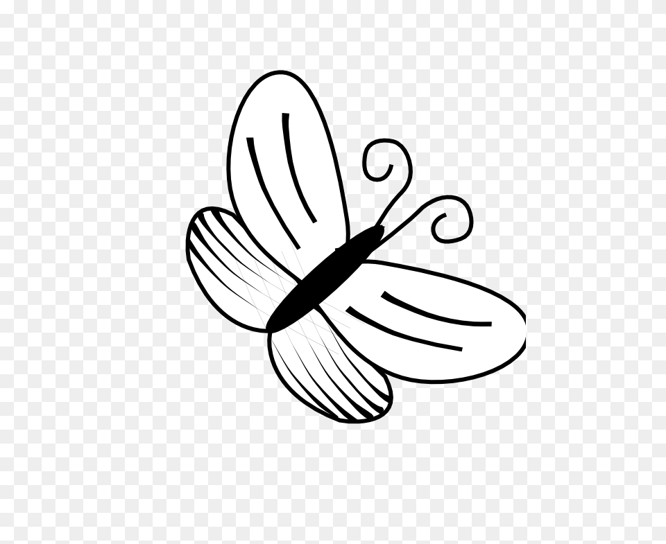 Clip Art Black And White Butterfly Clip Art Black And White, Stencil, Smoke Pipe, Flower, Plant Free Transparent Png