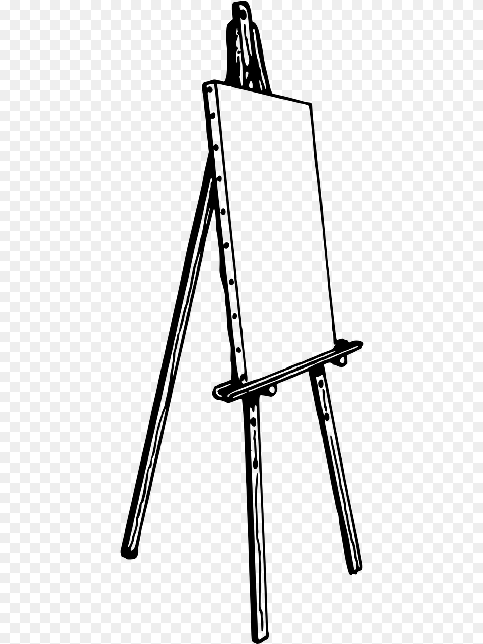 Clip Art Black And White Easel, Gray Free Transparent Png