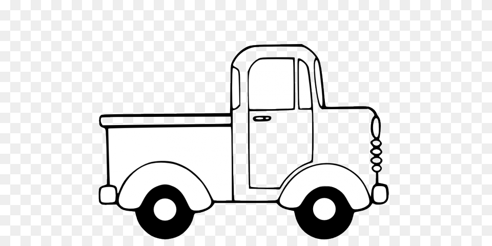 Clip Art Black And White Fire Truck All About Clipart, Pickup Truck, Transportation, Vehicle, Bulldozer Png