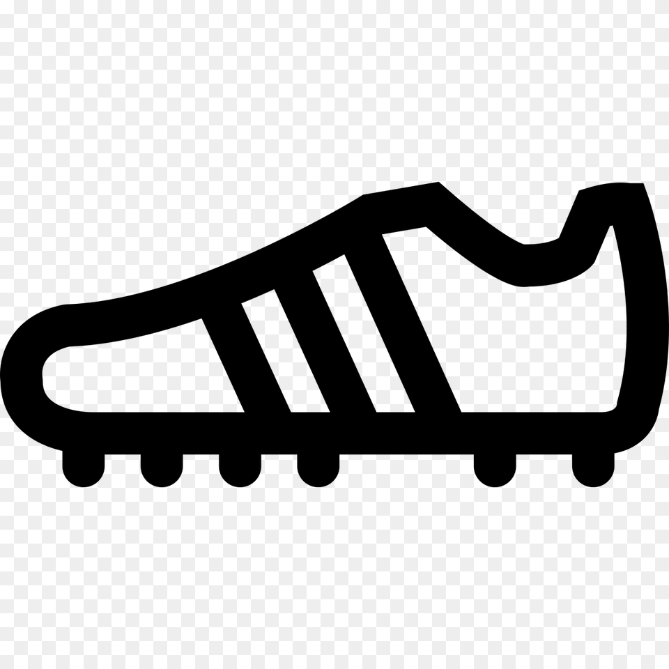 Clip Art Black And White Football Cleats, Clothing, Footwear, Shoe, Running Shoe Free Transparent Png
