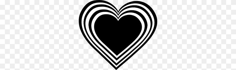 Clip Art Black And White Heart, Stencil Png