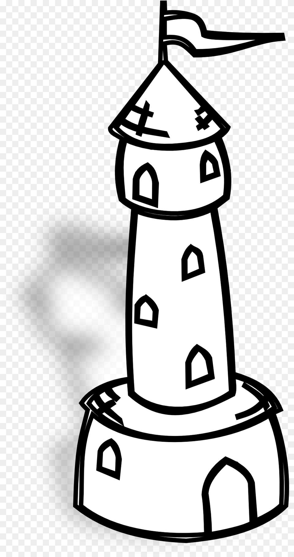 Clip Art Black And White Panda Tower Clipart Black And White, Stencil, Architecture, Beacon, Building Png