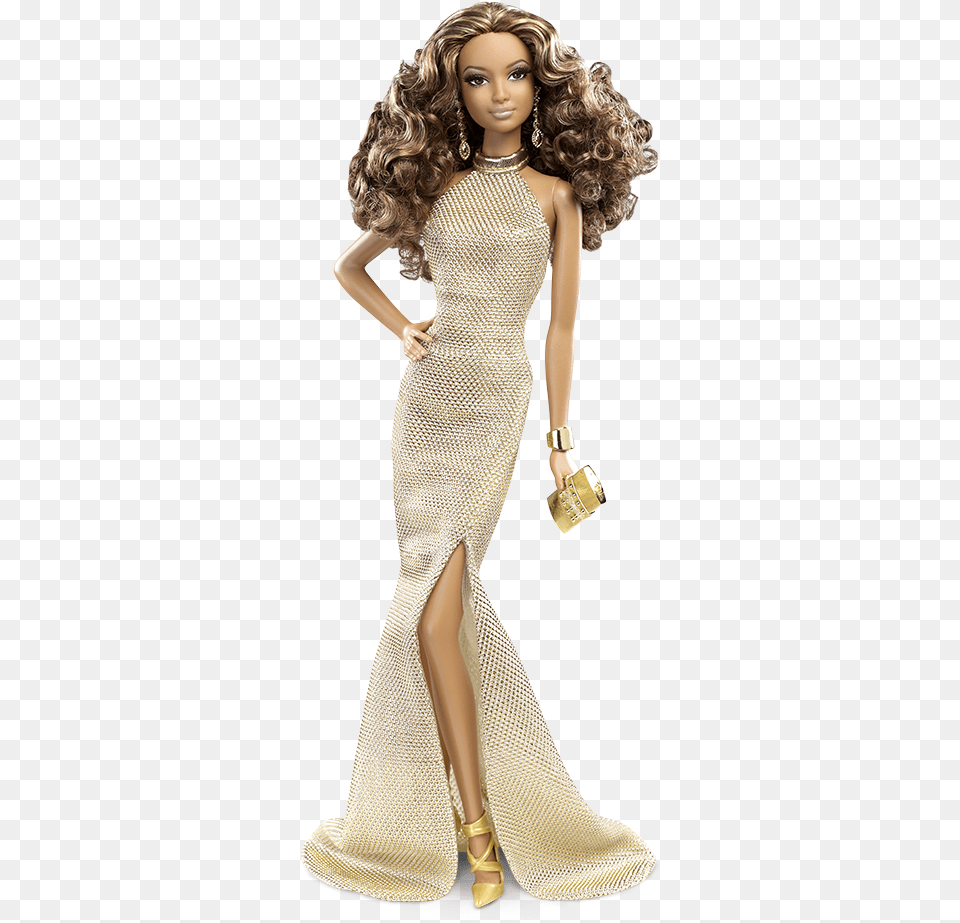 Clip Art Black Barbies Barbie Coleccion Red Carpet, Toy, Clothing, Doll, Dress Free Transparent Png