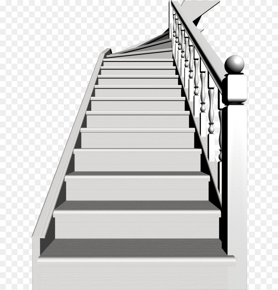Clip Art Black Handrail For Stairs Stairs Black And White, Architecture, Building, House, Housing Png Image