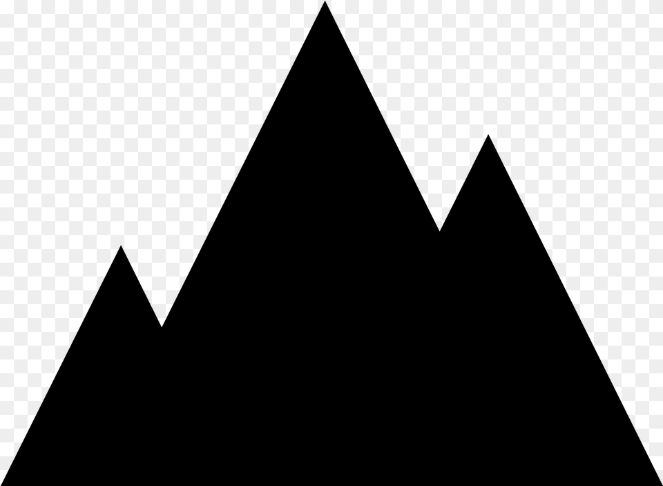 Clip Art Black Outline Of Rock Images Gallery Triangle, Gray Free Png Download