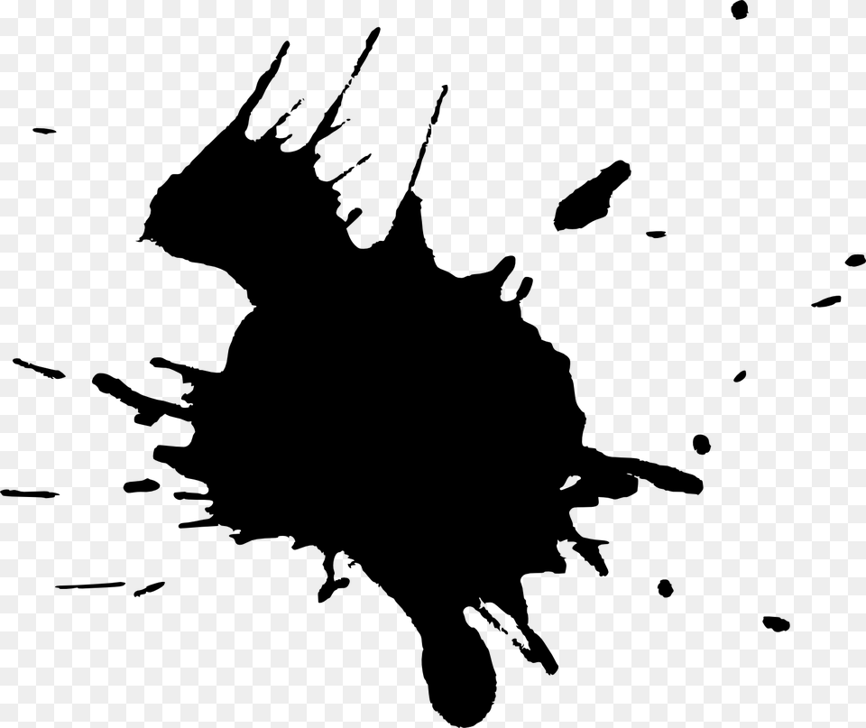 Clip Art Black Paint For Black Paint Splatter, Silhouette, Stencil, Person, Stain Free Transparent Png