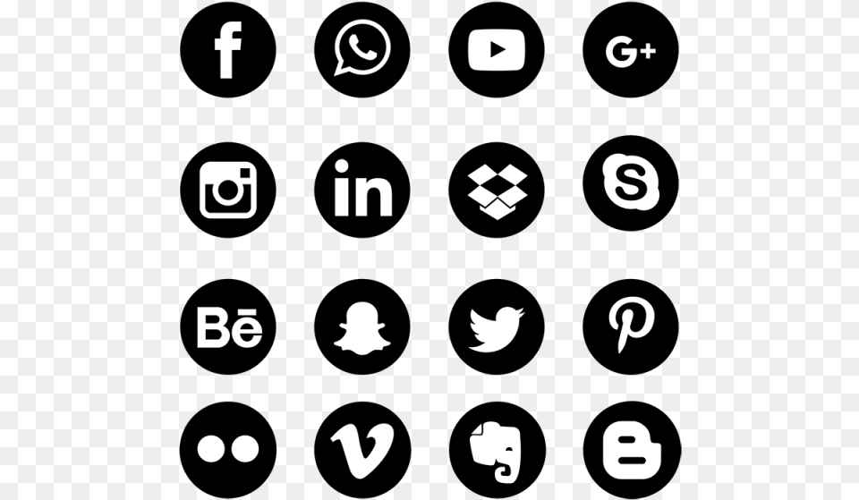 Clip Art Black Social Media Icons Vector Social Media Icons, Text, Alphabet, Electronics, Mobile Phone Free Png