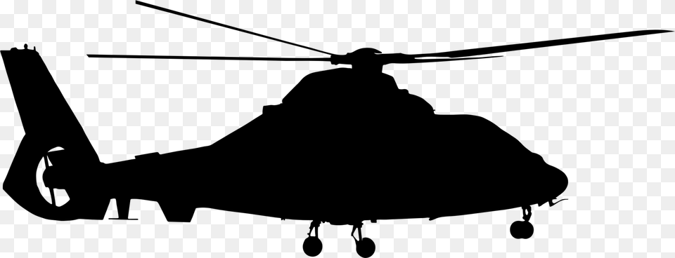 Clip Art Blackhawk Clipart Helicopter Black And White, Gray Png