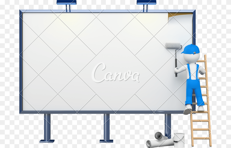 Clip Art Blank Billboard Architecture, White Board, Person, Electronics, Screen Free Transparent Png
