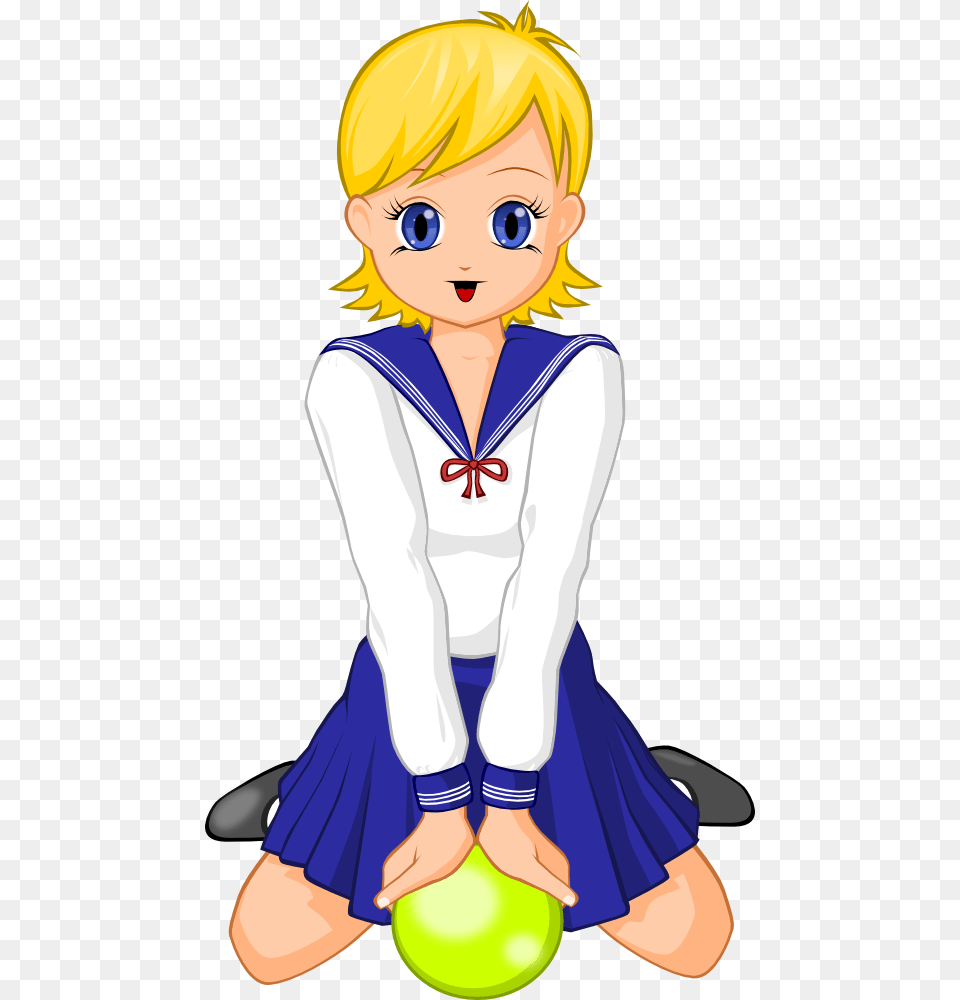 Clip Art Blonde Cartoon Girl School Clipart, Baby, Book, Comics, Person Png