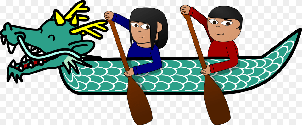 Clip Art Boat Race Clipart Dragon Boat Clipart, Oars, Paddle, Person, Baby Free Png Download