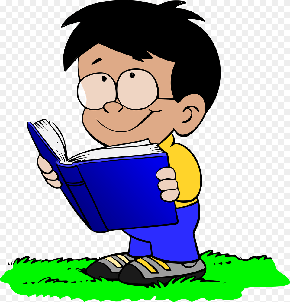 Clip Art Boy, Person, Reading, Baby, Cartoon Free Png Download
