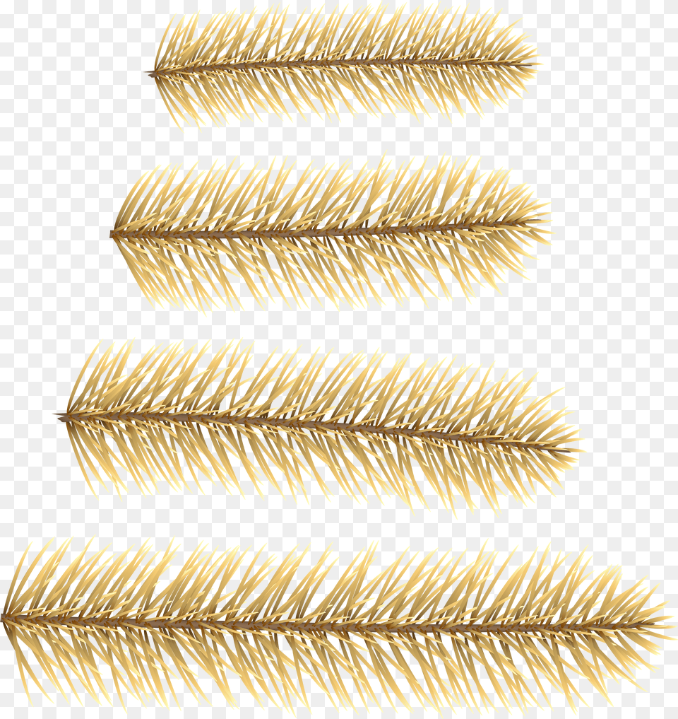 Clip Art Branches For Decoration Gold Line Christmas Free Png Download