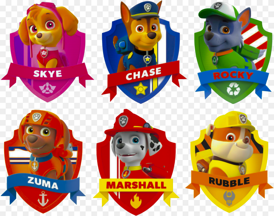 Clip Art Brasao Patrulha Canina Clipart Paw Patrol Stickers Printable, Toy, Baby, Person, Face Free Png