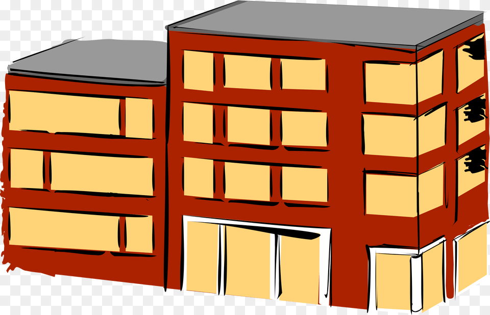 Clip Art Brick Building, Drawer, Closet, Furniture, Cupboard Free Png Download