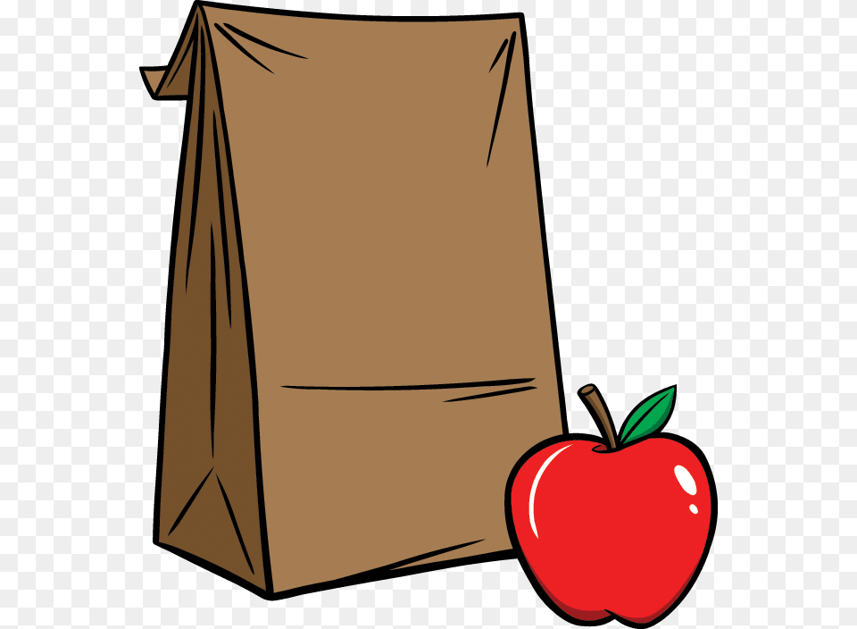 Clip Art Brown Bag Lunch, Apple, Food, Fruit, Plant Free Png