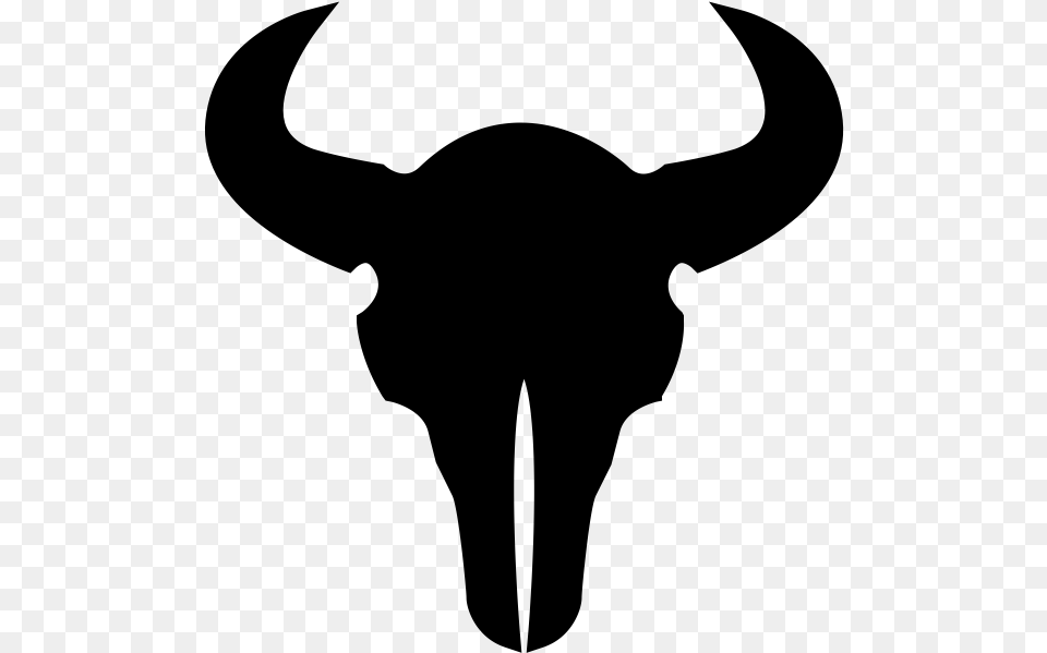 Clip Art Buffalo Skull Clip Art, Gray Free Png Download