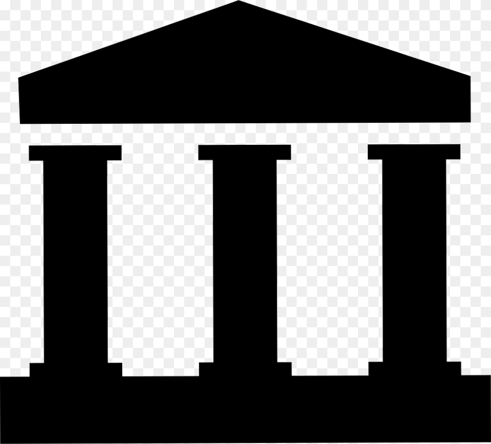 Clip Art Building With Columns Three Pillars Icon, Architecture, Pillar, Shrine, Prayer Free Transparent Png