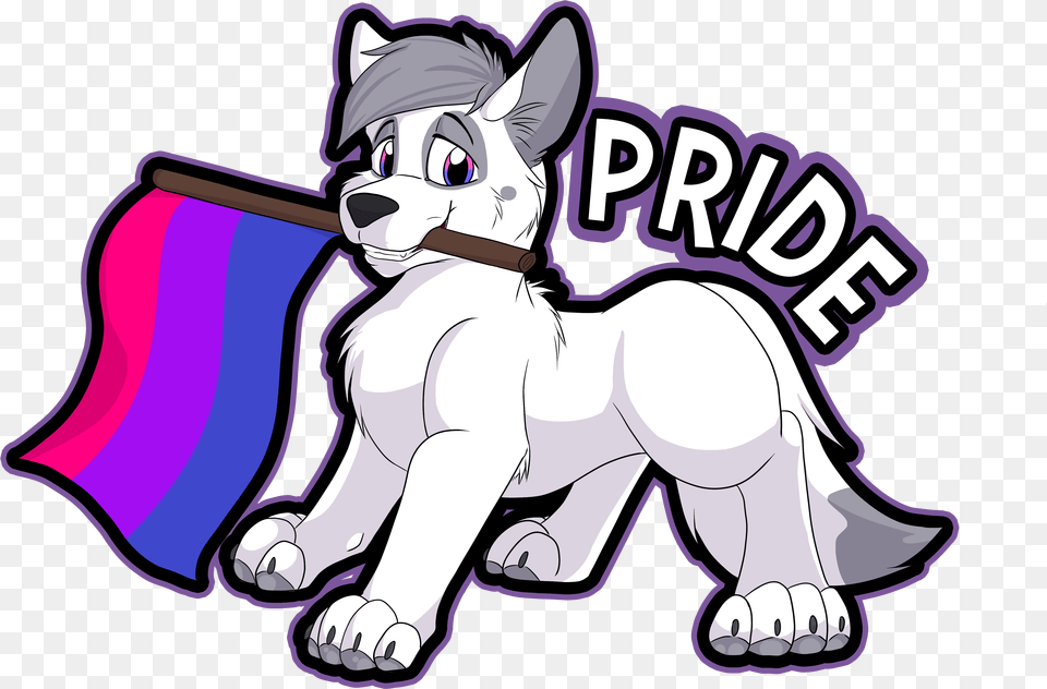 Clip Art Bulldog Pride Clipart Bi Furry Pride, Purple, Baby, Person, Face Free Png