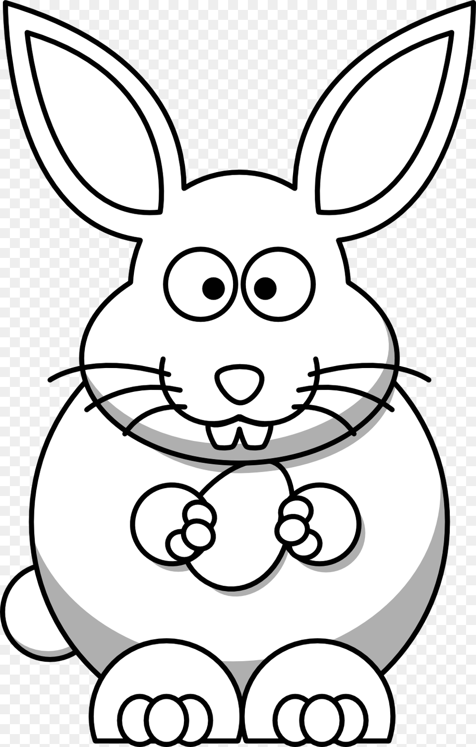 Clip Art Bunny Black White, Stencil, Animal, Mammal, Rabbit Free Transparent Png