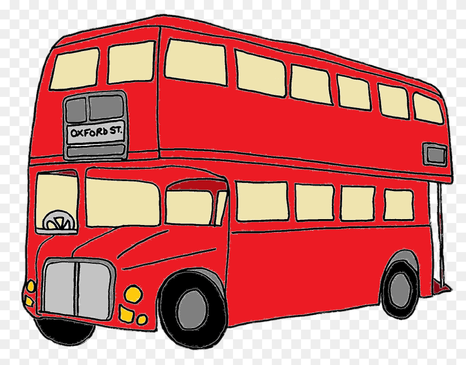 Clip Art Bus, Double Decker Bus, Tour Bus, Transportation, Vehicle Png Image