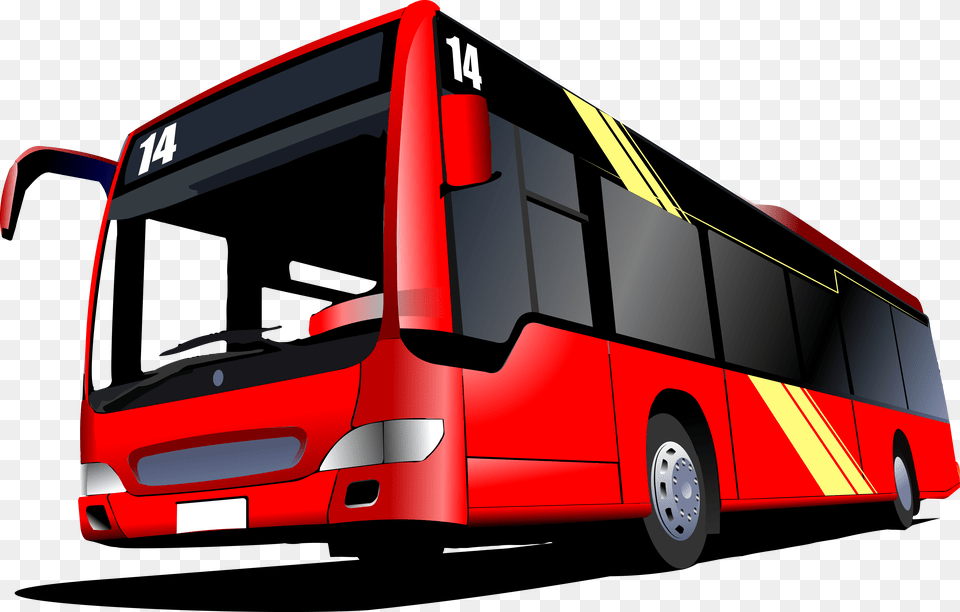 Clip Art Bus, Tour Bus, Transportation, Vehicle, Double Decker Bus Png Image