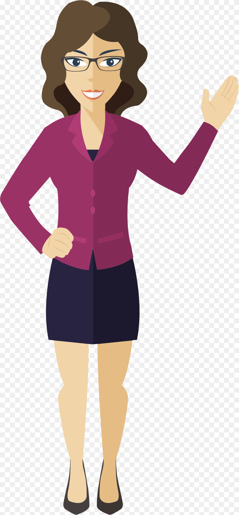Clip Art Business Woman, Long Sleeve, Blouse, Clothing, Sleeve Free Transparent Png