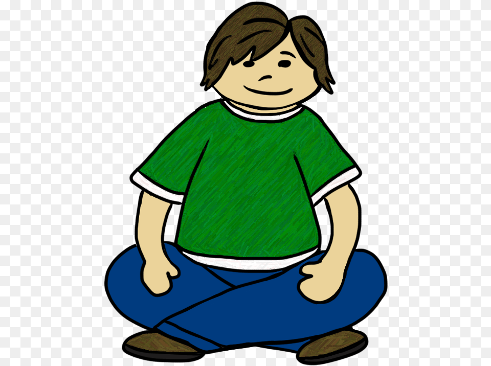 Clip Art By Carrie Cross Legged Sitting Cartoon, Baby, Clothing, Pants, Person Free Png