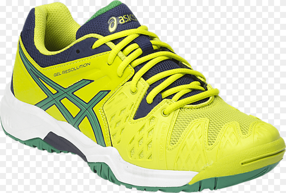 Clip Art C Y Lime Junior Asic Gel Tennis, Clothing, Footwear, Running Shoe, Shoe Free Png Download