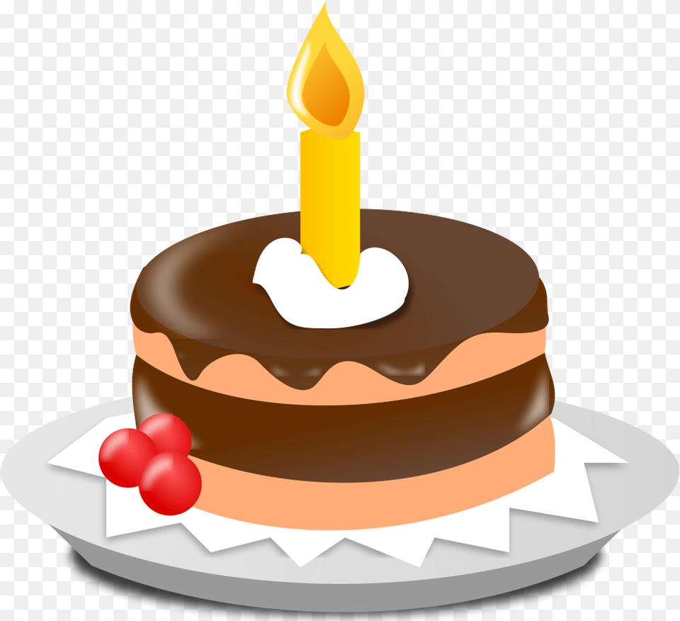 Clip Art Cake One Candle Birthday Cake Birthday Cake Clip Art, Birthday Cake, Cream, Dessert, Food Png