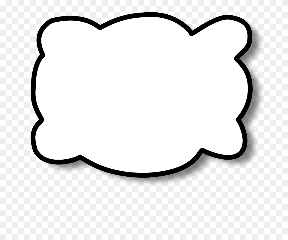 Clip Art Callout Cloud, Diaper, Silhouette Free Transparent Png