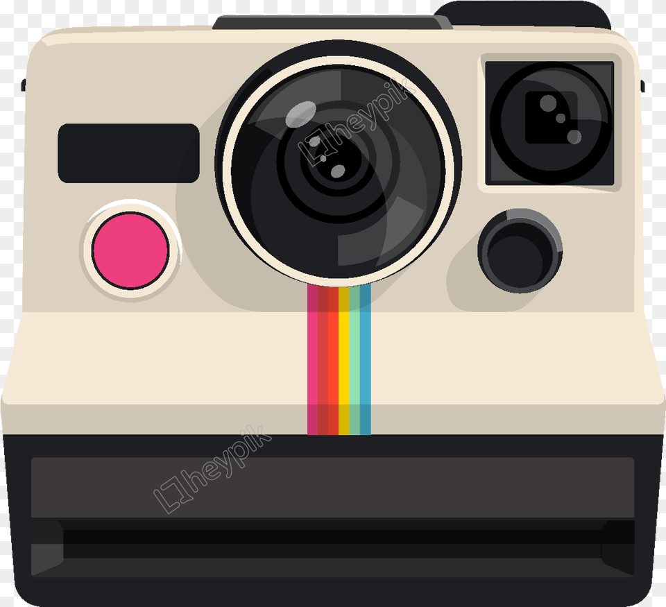 Clip Art Camera Vector 1000 Polaroid Land Camera, Digital Camera, Electronics, Appliance, Blow Dryer Png