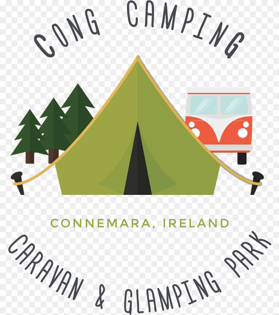 Clip Art Campsite Graphics Camping, Tent, Outdoors, Bus, Transportation Free Png Download