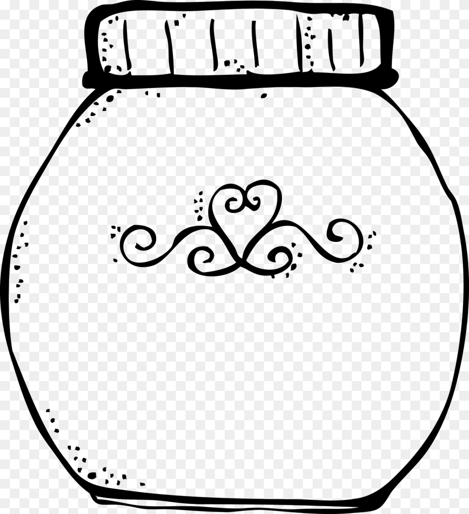 Clip Art Canning Jar Clip Art, Gray Free Png Download