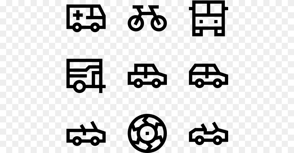 Clip Art Car Icon Vector, Gray Free Png