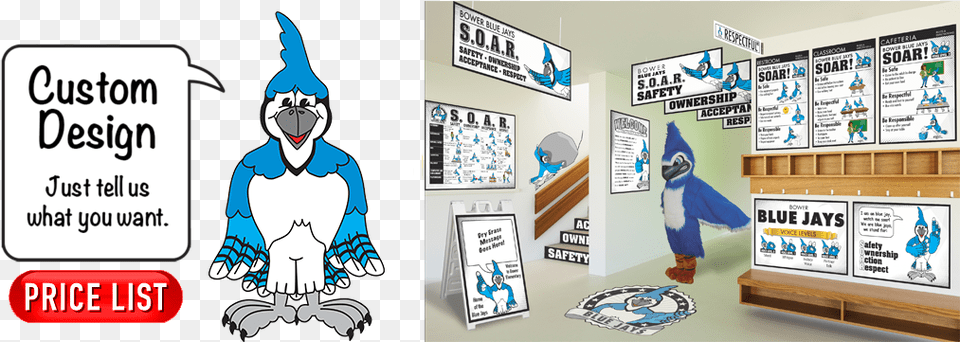 Clip Art Cartoon Blue Jay, Advertisement, Book, Comics, Poster Png Image