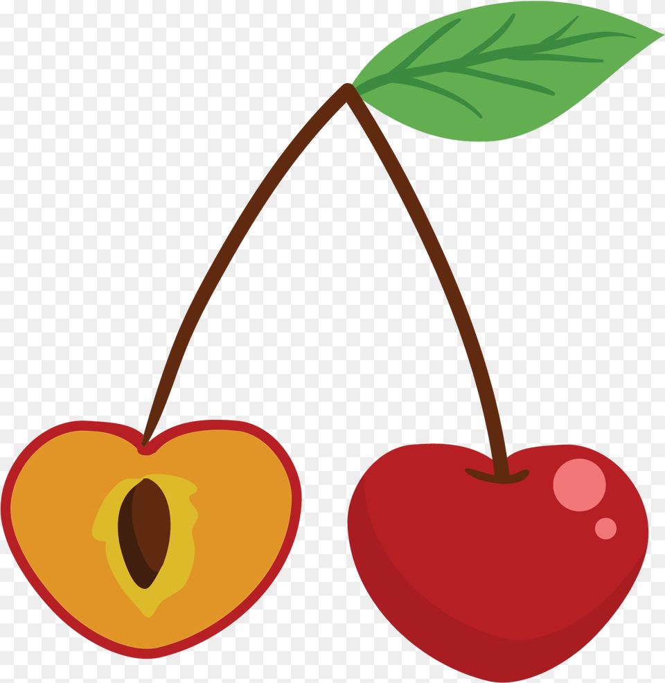 Clip Art Cartoon Cherries Cherry, Food, Fruit, Plant, Produce Free Transparent Png