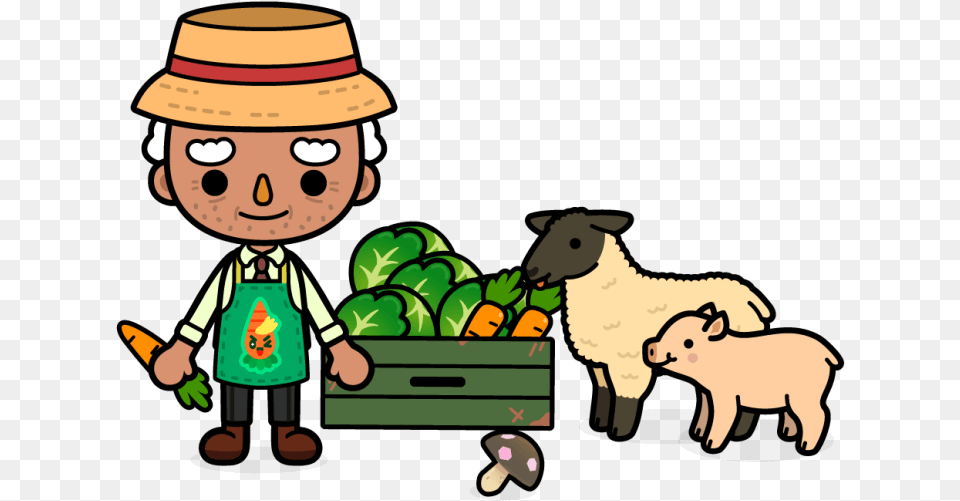 Clip Art Cartoon For Farming Cartoon, Baby, Person, Clothing, Face Free Transparent Png
