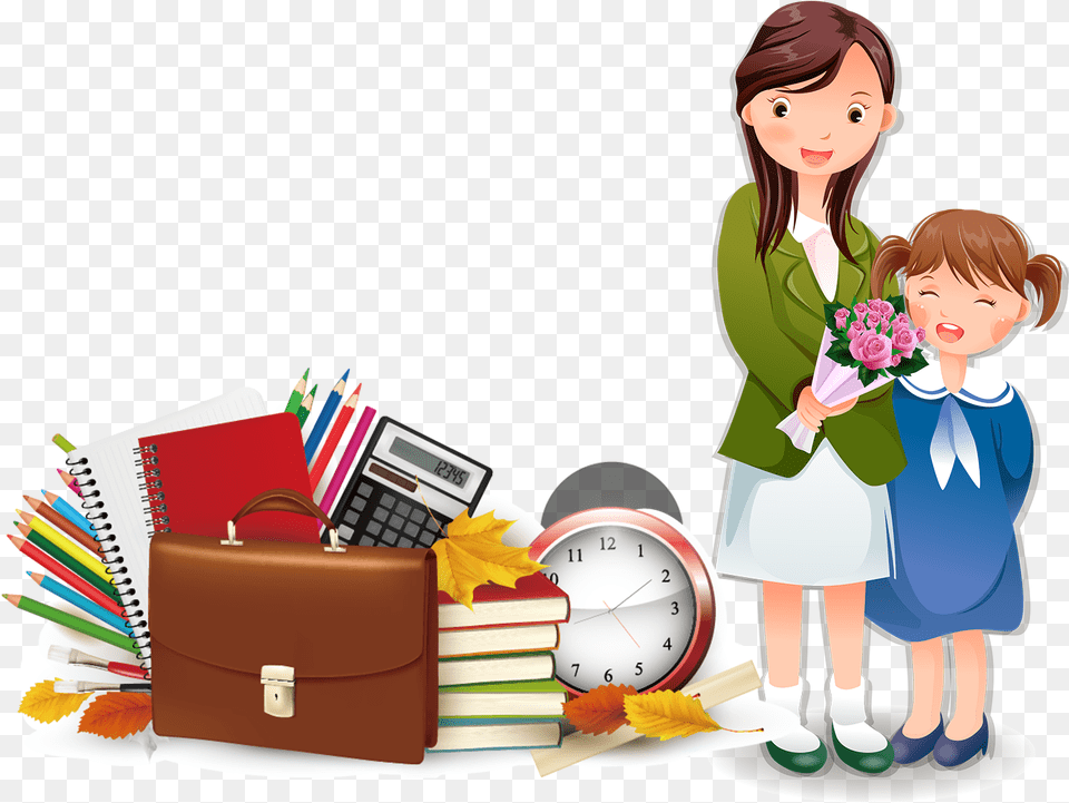 Clip Art Cartoon Pictures Of Teachers And Students Teacher And Student, Baby, Person, Face, Head Free Transparent Png