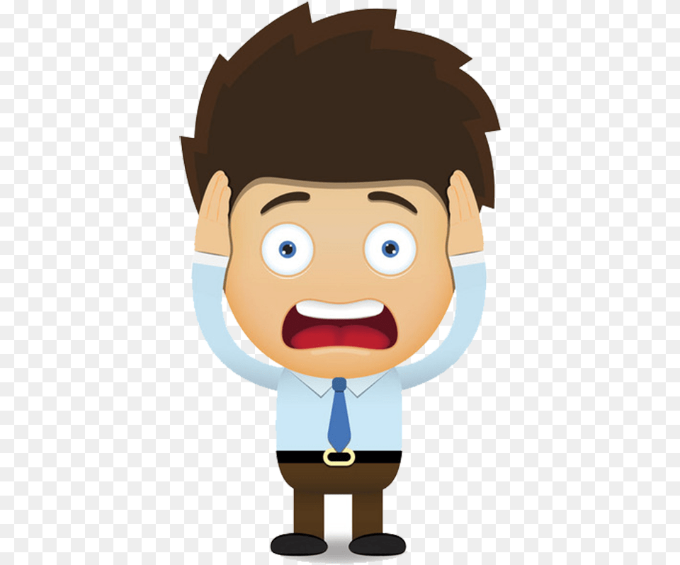 Clip Art Cartoon Screaming Screaming Cartoon Person, Photography, People, Portrait, Face Free Png