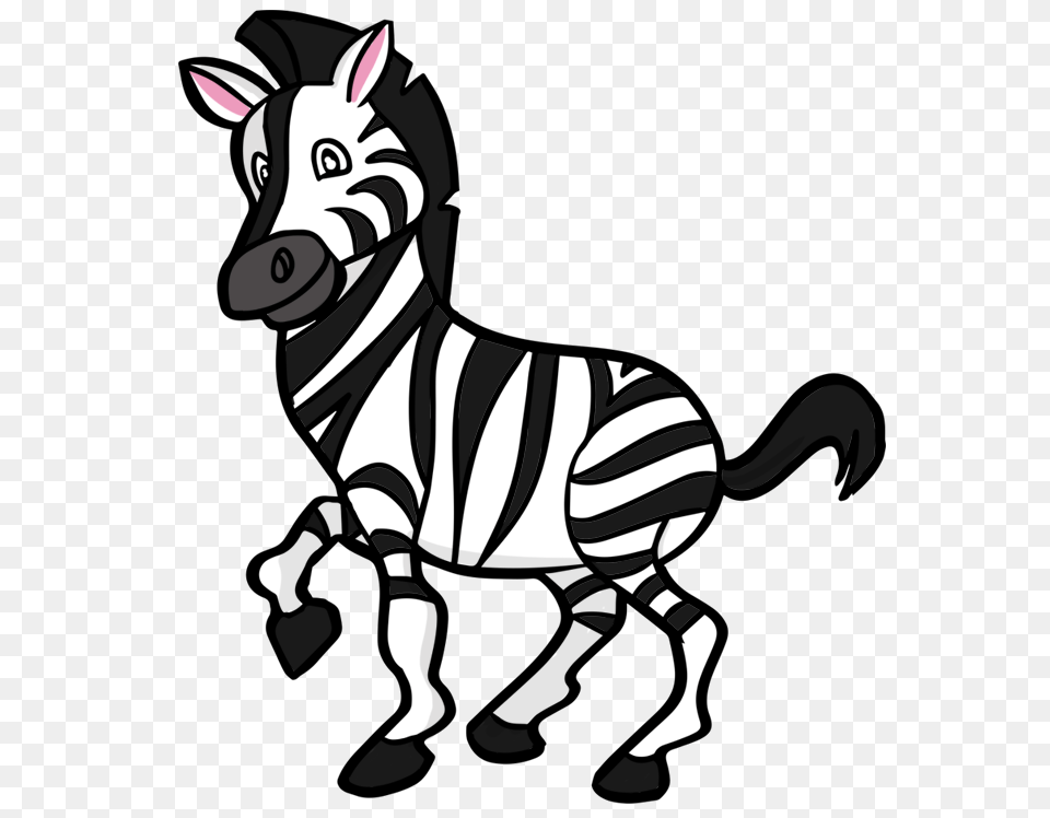 Clip Art Cartoon Zebra Clipart Animals Clip Art, Stencil, Animal, Mammal, Wildlife Png