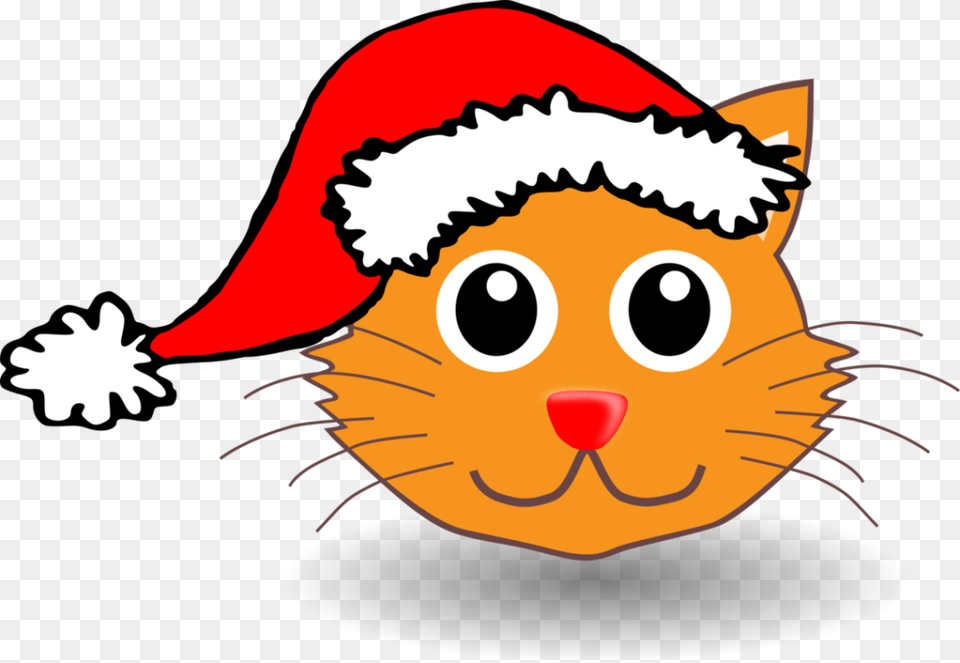 Clip Art Cat Christmas Winging, Baby, Person, Face, Head Free Png