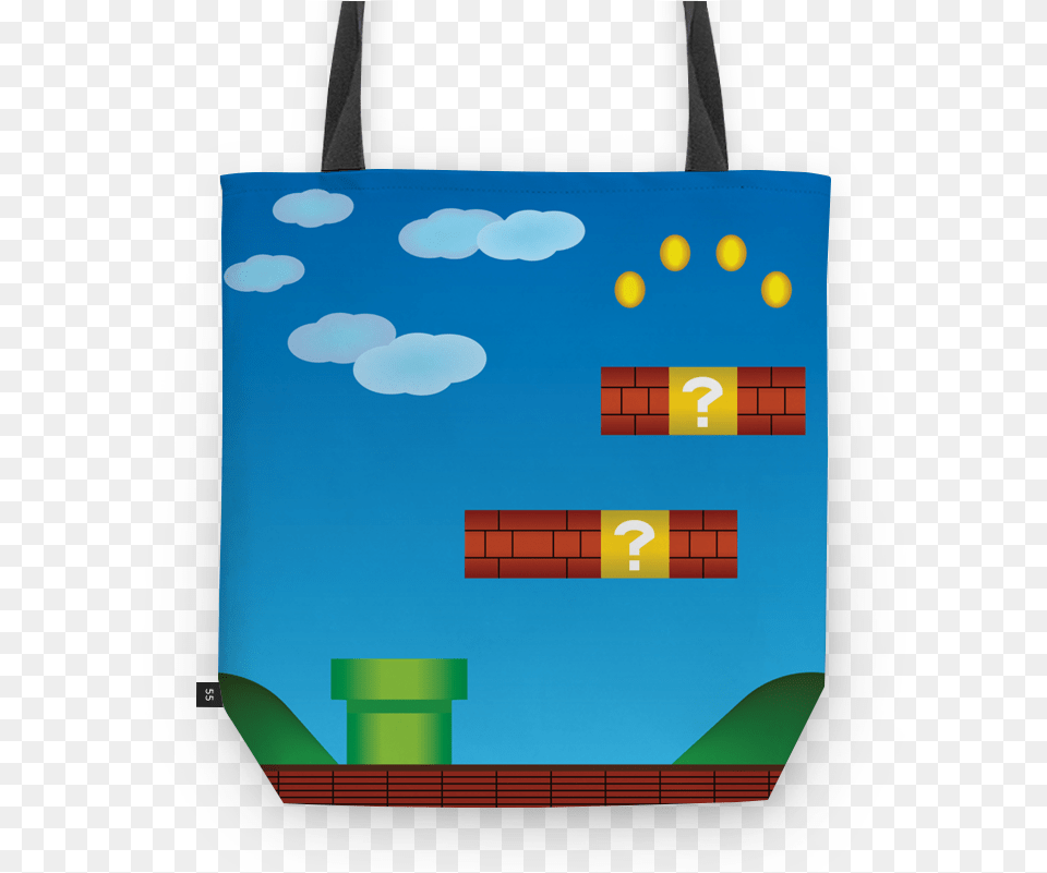 Clip Art Cenario Mario Bros Bolsa Youtube, Bag, Tote Bag, Accessories, Handbag Png