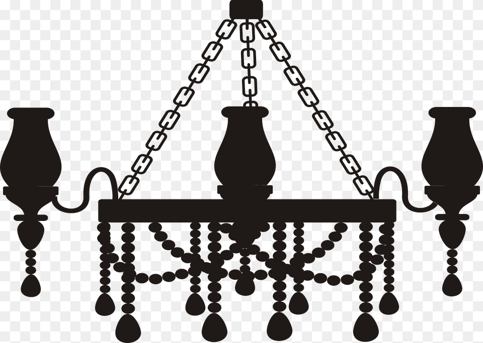 Clip Art Chandelier Openclipart Light Fixture Lighting Chandelier Icon, Lamp, Accessories, Jewelry, Necklace Png