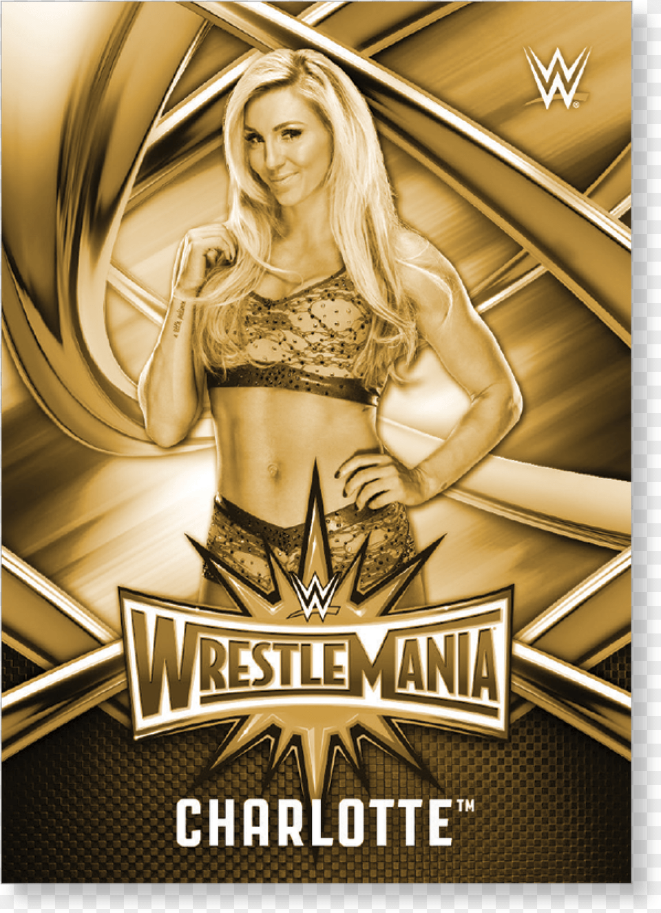 Clip Art Charlotte Wwe Road To, Advertisement, Poster, Person, Tattoo Png