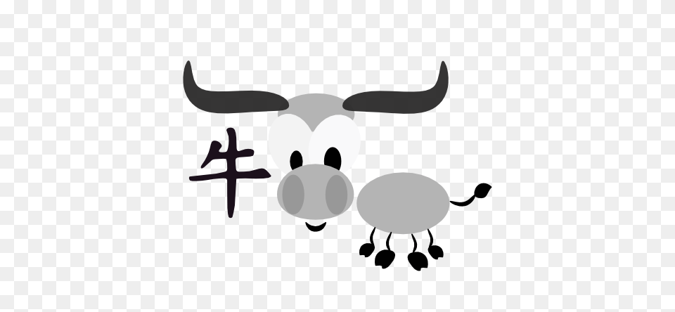 Clip Art Chinese Horoscope Animal Ox Clipartist, Stencil, Cattle, Livestock, Smoke Pipe Png Image